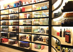 Wine and imported spirits section